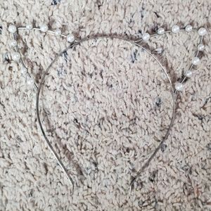 Cat costume pearl headband